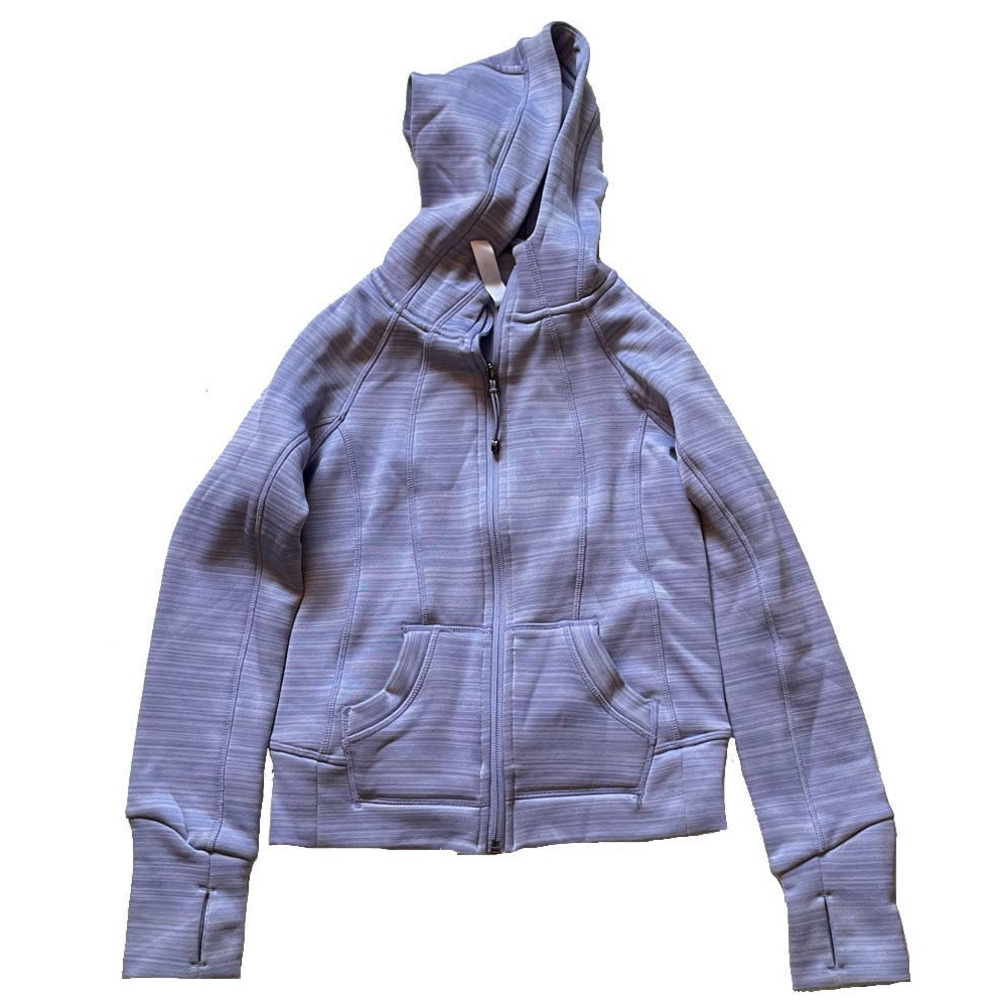 90 Degree By Reflex Girl's Purple Full Zip Hooded Jacket • Size S (7/8) 🗣